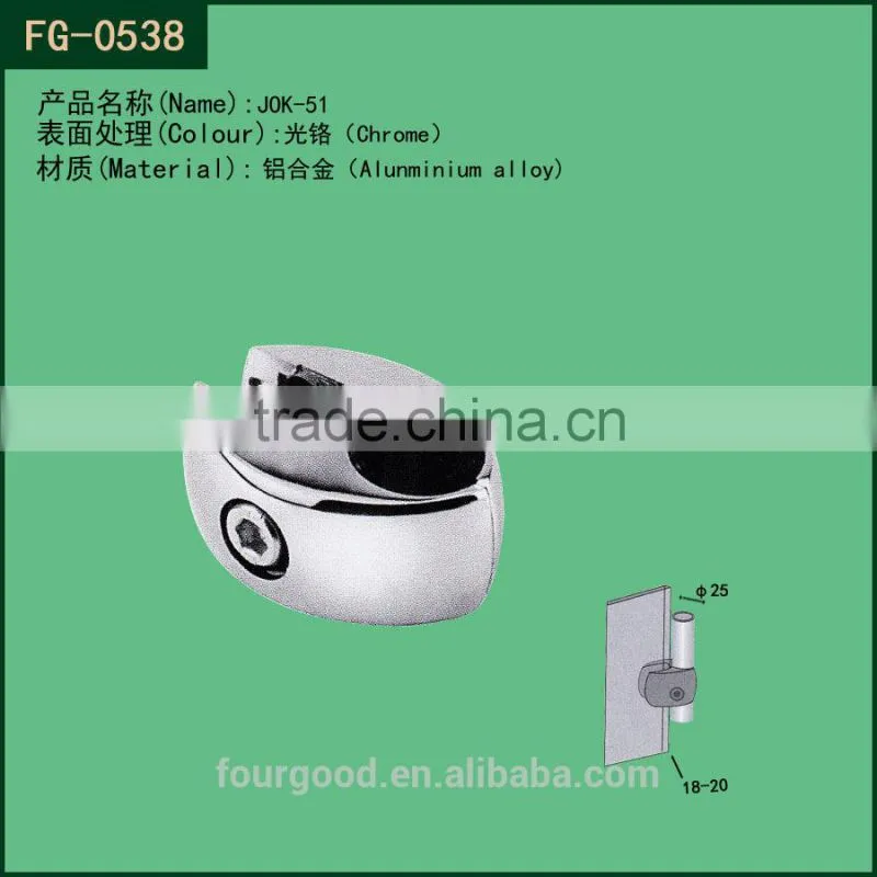 chrome round pipe three way Connector