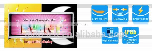 led taxi display and billboard led taxi /car top billboard/advertising sign