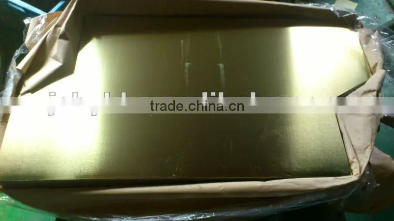 Printed tinplate sheet with pet film