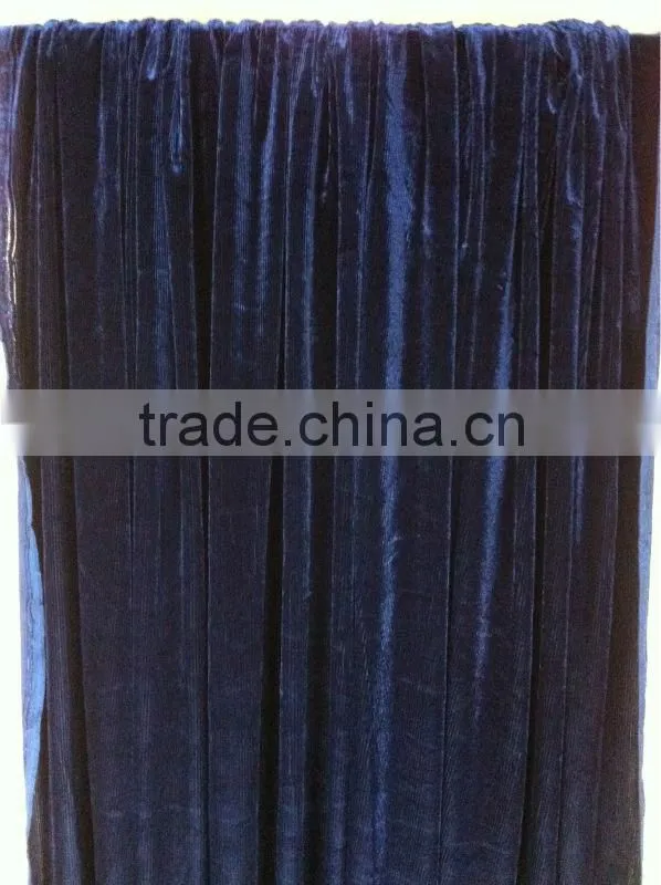 Stripe Spandex velvet fabric for Dress