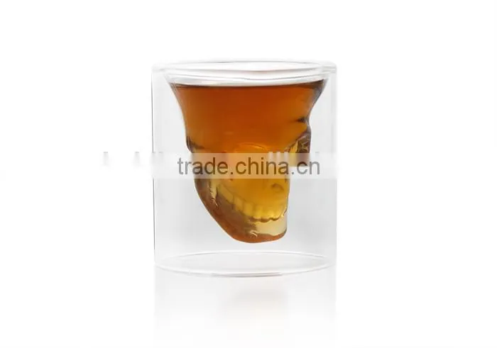 Crystal Skull Head Vodka Shot Wine Glass Novelty Cup