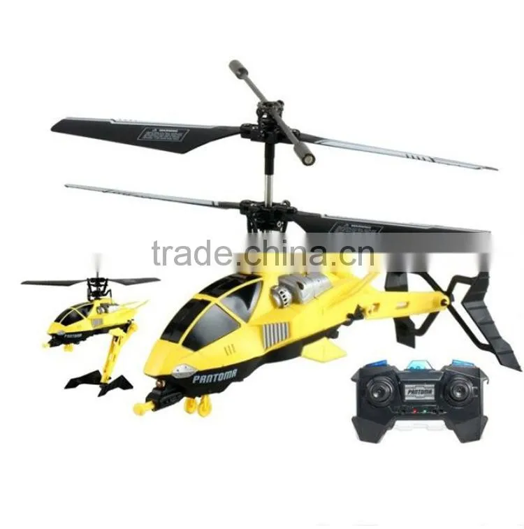Infrared 3.5 Channel Auto Folding Helicopter With Gyro Transformer Toy Copter