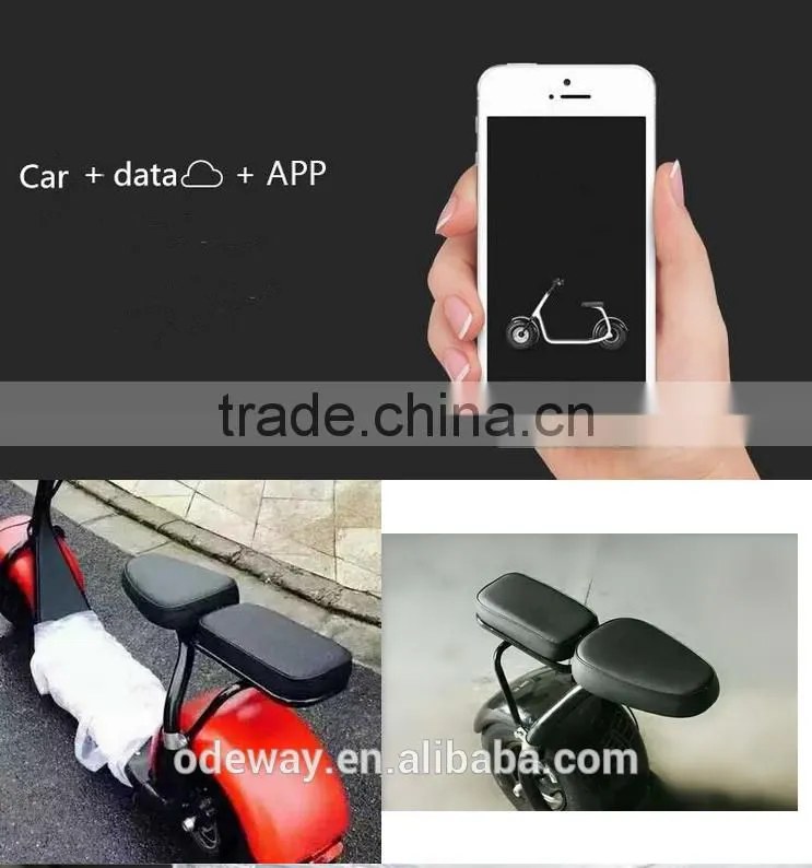 Fat tire and phone app control bluetooth connection Scooter harley China Electric Chariot Scooter 1000W Brush Motor two wheel