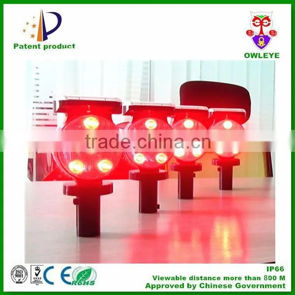 synchronous flash solar blinking light with DCF77 radio signal receiver for EU market