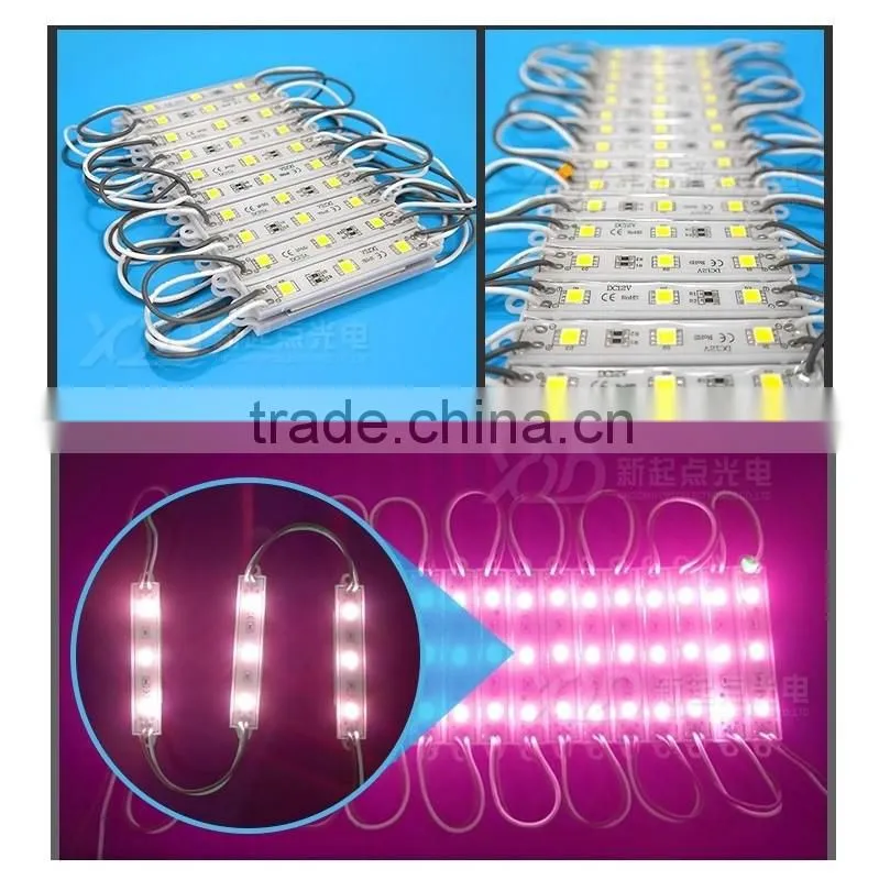 led lighting factory 12v smd5050 ip65 3 leds waterproof module