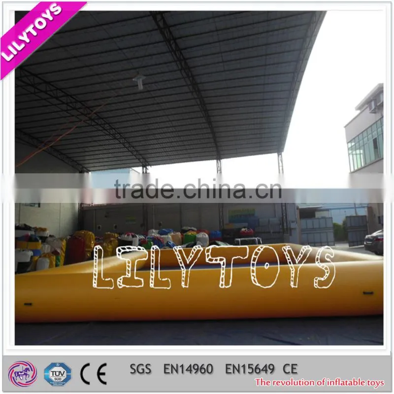 Hot summer yellow color inflatable adult swimming pool