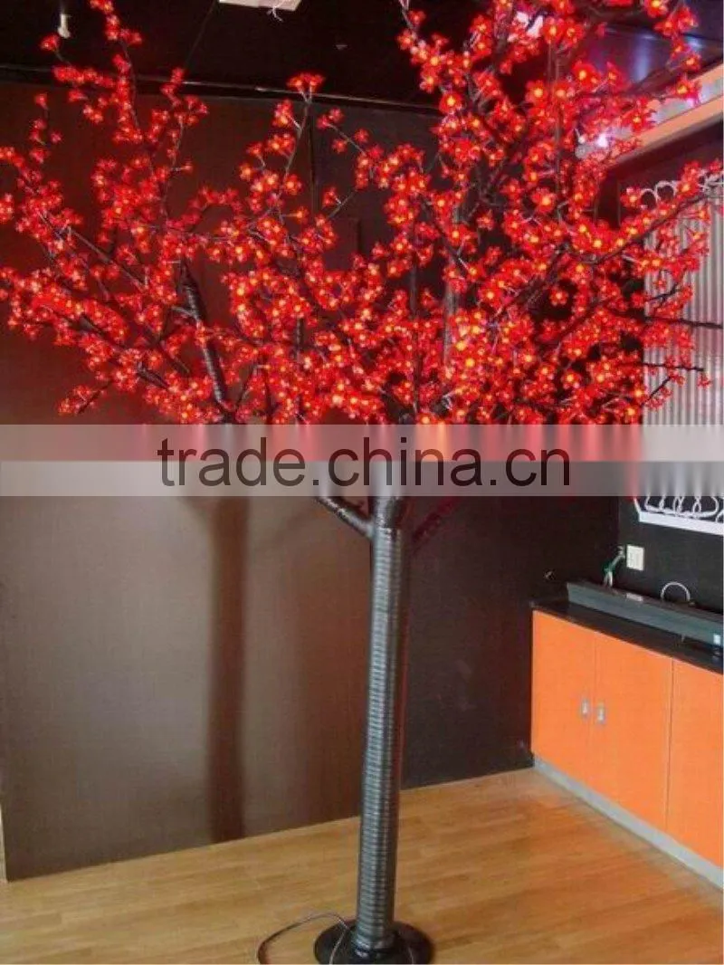 Welcomed 2015 led tree light red color tree, good for illuminate