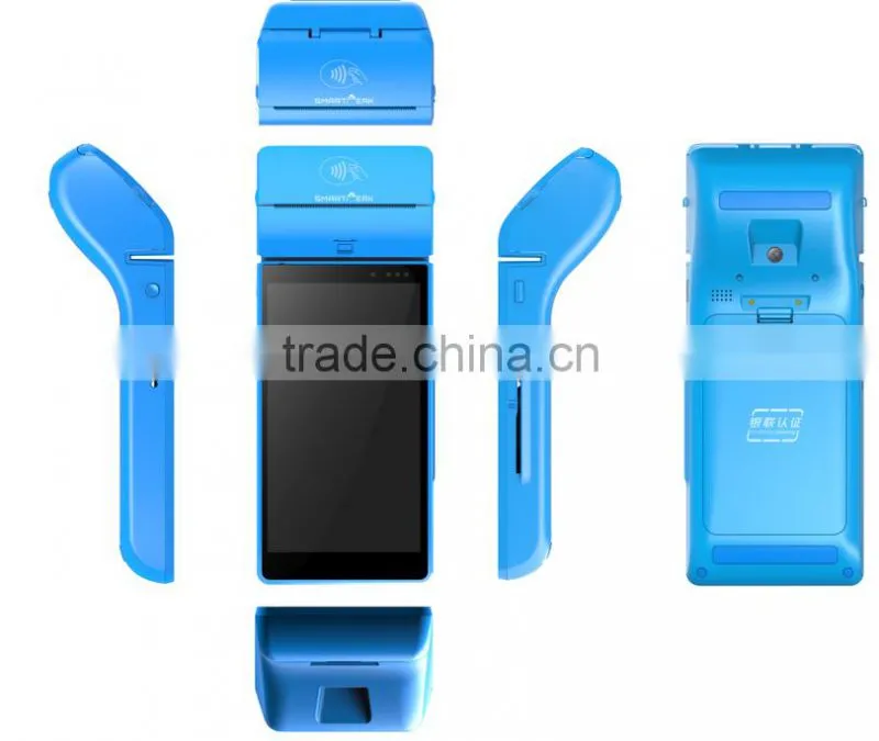 handheld pos with integrated printer with Magnetic IC chip smart card reader ( IOS 7816 ) EMV compliant/NFC ( ISO 14443/15693)
