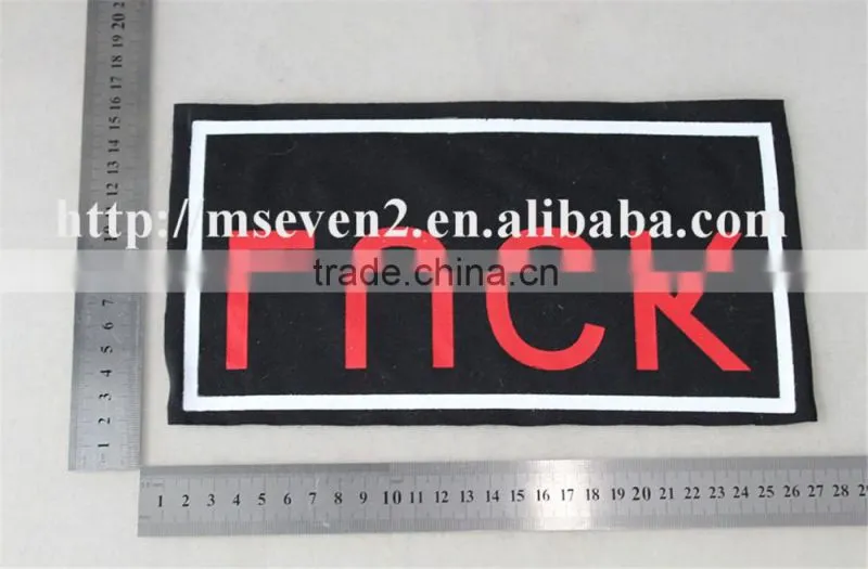 Wholesale 27.5*16cm wide embroidered cotton patches for letterman jacket