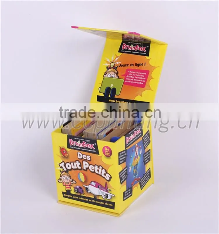 2016 packaging paper box for children card game