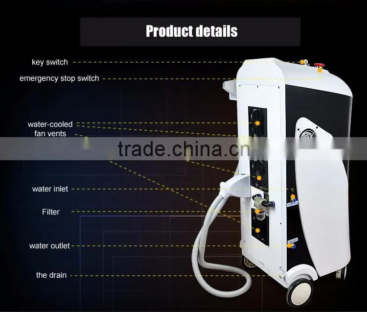 Niansheng Laser Diode Laser Plus Vacuum 808nm For Painless Permanent Hair Removal