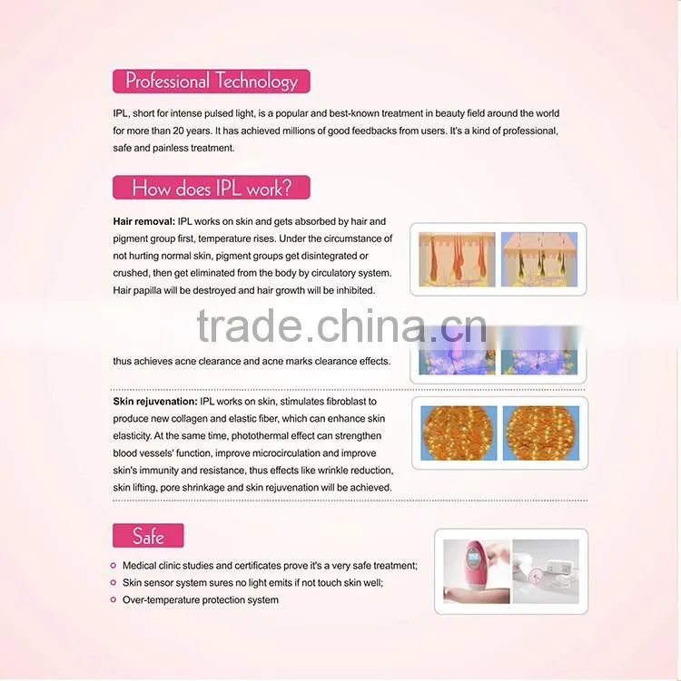 home IPL 3 functions beauty device for skin rejuveantion hair removal acne skin care