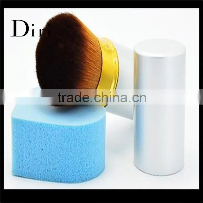 Brush Face Synthetic Hair Eco-friendly Refillable Body Powder Brush