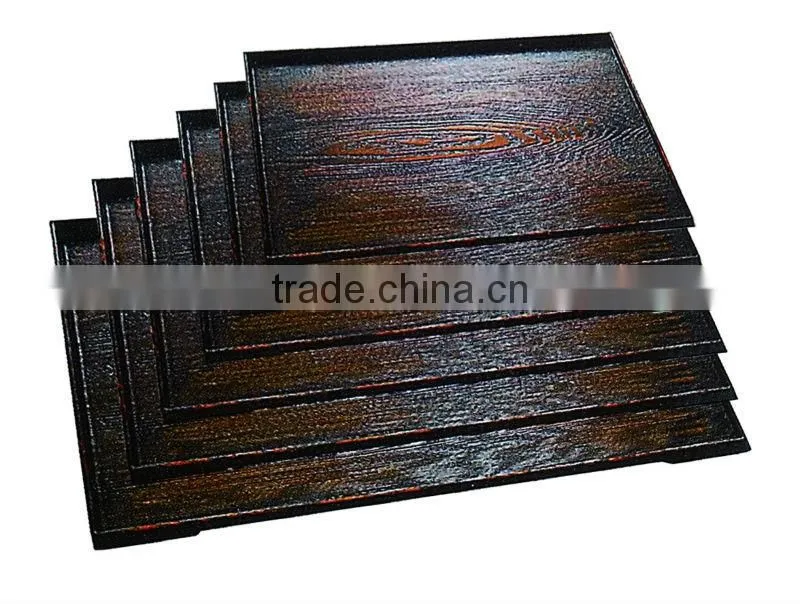Japanese Style Plastic rectangular Anti-slip Tray