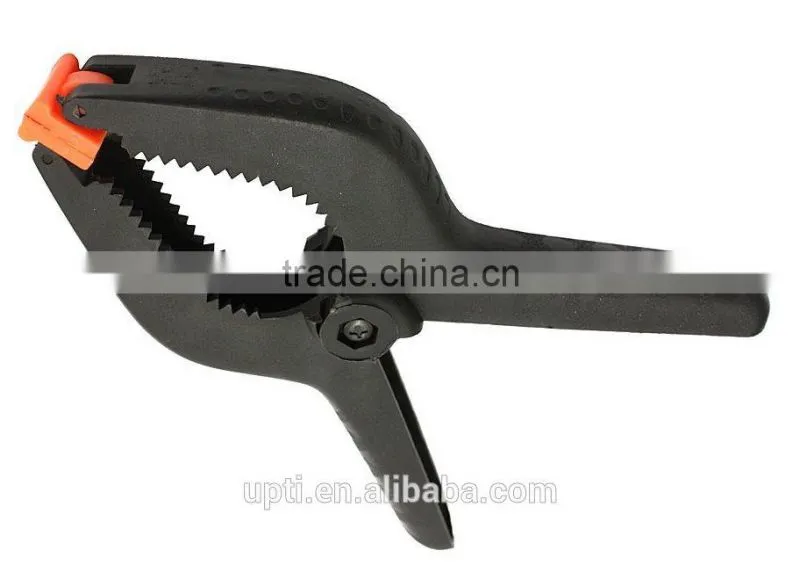Taiwan Made High Quality DIY Tool 9" Flex-Jaw Heavy Duty Plastic Spring Clamp