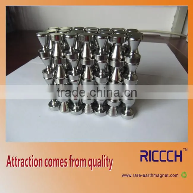 Unclear Sinted Plastic Magnetic push pin customized logo