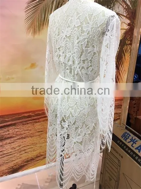 2016 New Style Crochet Cutout Lady's Beach Cover Up