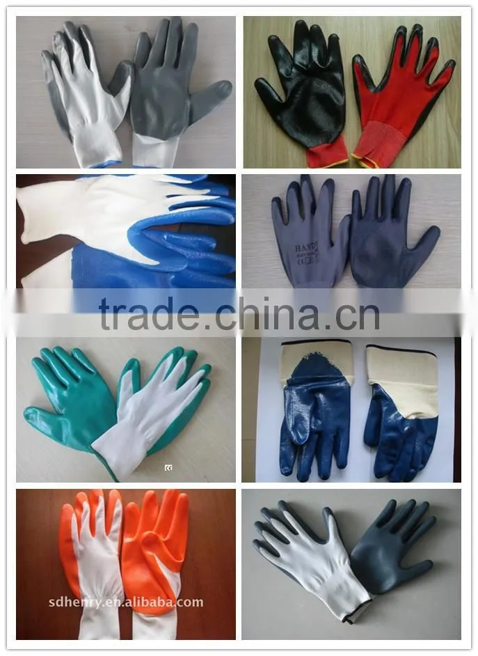 en388 nitrile coating garden working glove