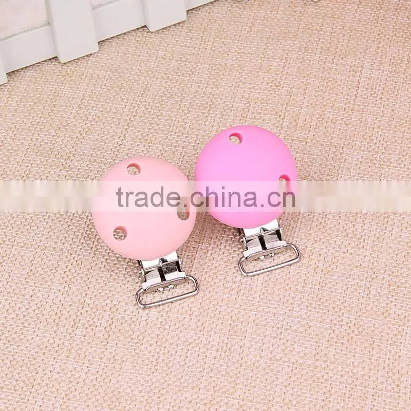 Wholesale Silicone Silicone Rounded Shape Clip Assemble with Pacify