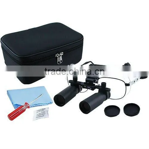 Keplerian Prism Style 6.0x 6x Magnification Binocular Dental Loupes Surgical Medical Dentistry Titanium Frame 420mm