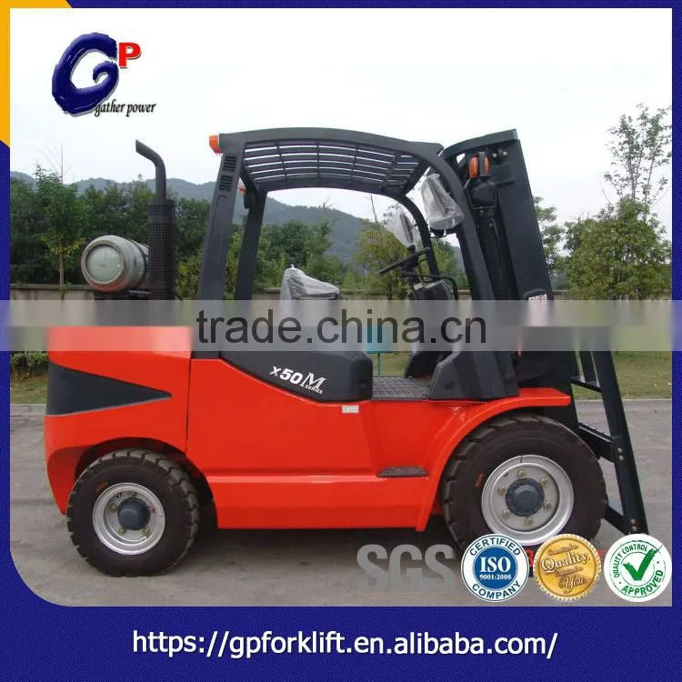 5T LPG forklift,lpg gas forklift for sale