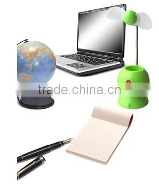 creative USB mini fan pen container 2 in 1