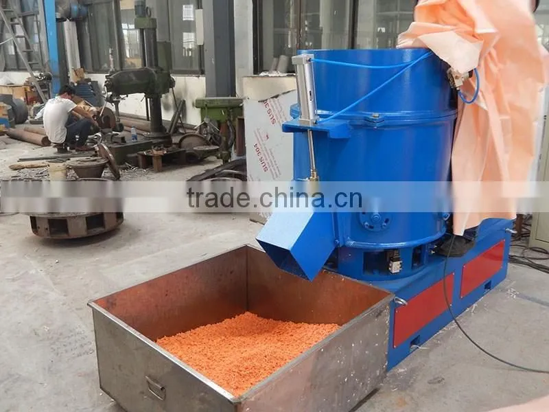 Used plastic agglomerator machine / PE PP film bags recycling machine