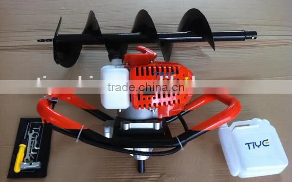 Chinese 52cc 63cc 71cc 2 stroke Gasoline Powered Earth Auger For Digging Holes / Ground Drill / Earth Drill