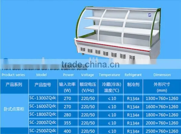 SC-1600Zdc free standing glass display cabinet corner glass display cabinet glass cake display cabinet