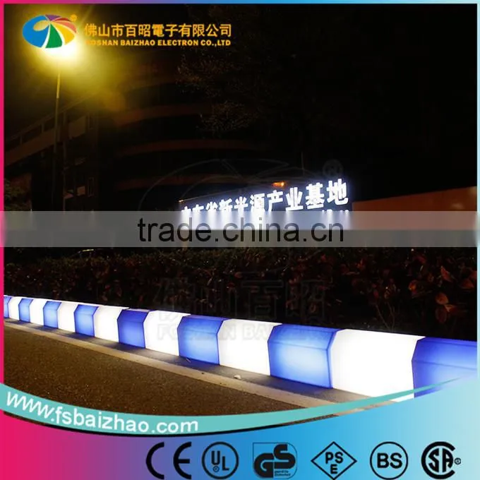 glowing plastic LED curbstone lighting