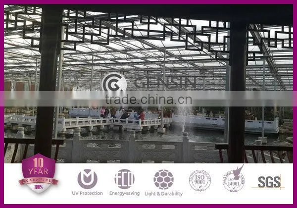 Triple layer polycarbonate roofing sheet