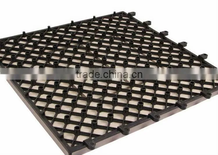 Outdoor eco-friendly composite wpc interlocking decking tiles anti-slip wpc diy flooring