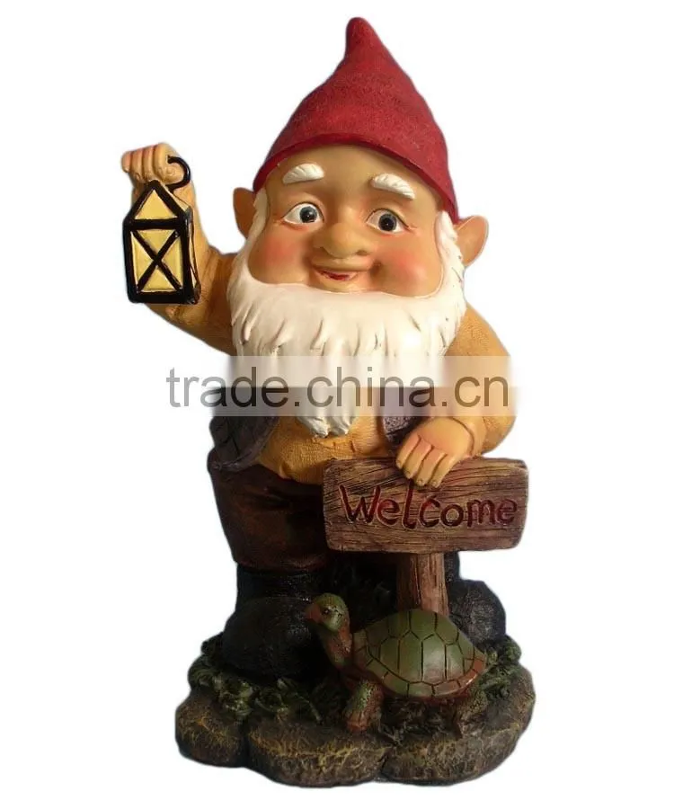 Popular welcome cute resin elf outdoor decoration