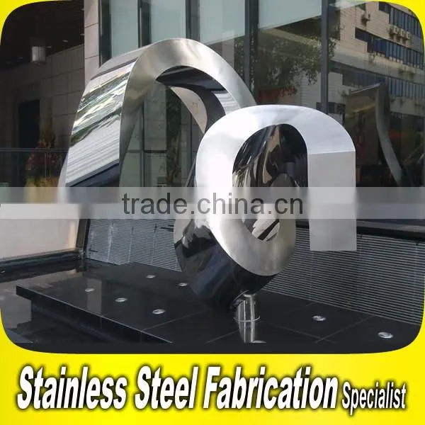 Stainless Steel Sculpture Metal Fish Sculpture Outdoor Sculpture