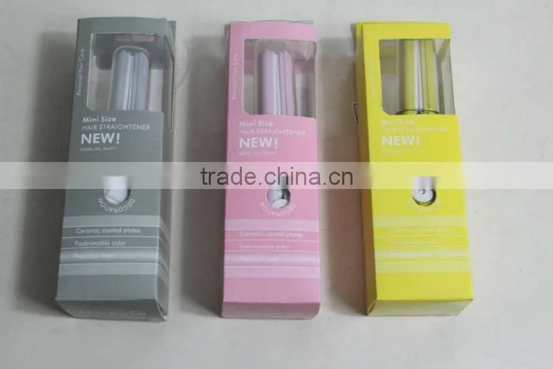 mini hair straightener stock