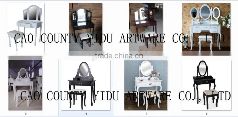 K/D wood dressing table sets / bedroom dressing table with mirror