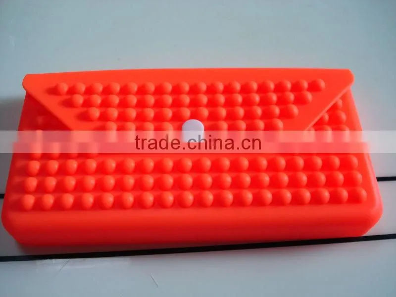Novelty Silicone Portable Coin Pencil Case Purse Bag