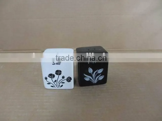Good Ceramic Salt Pepper Oil Vinegar Set of New Classic