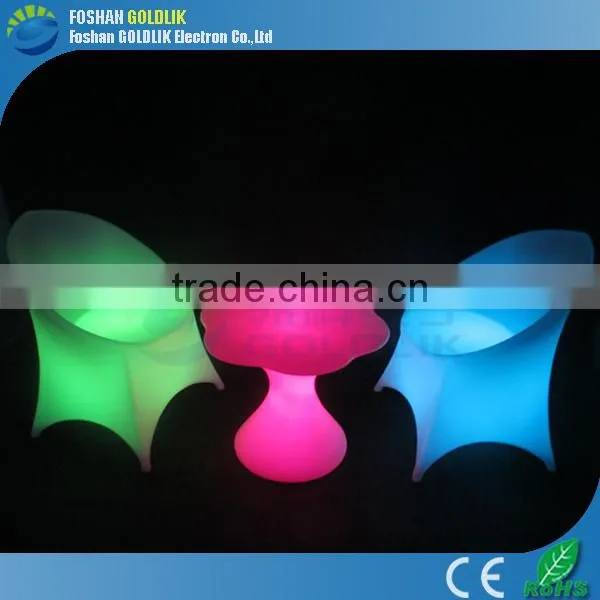 Goldlik factory hot sale LED Furniture /LED Light Up Outdoor Furniture