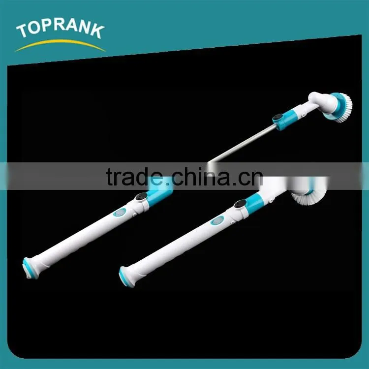Toprank New Hot Selling Turbo Scrub 360 Cordless Tile Scrubber Cleaning Brush Electric Spin Scrubber Brush With Cleaning Kit