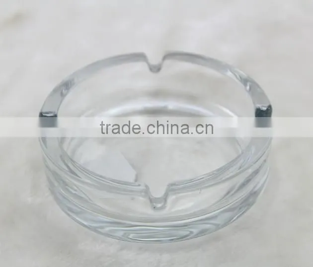glass ashtray with logo and spray paint coloer