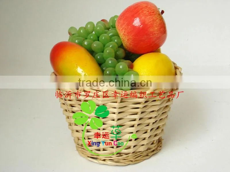 nature wicker gift basket with liner