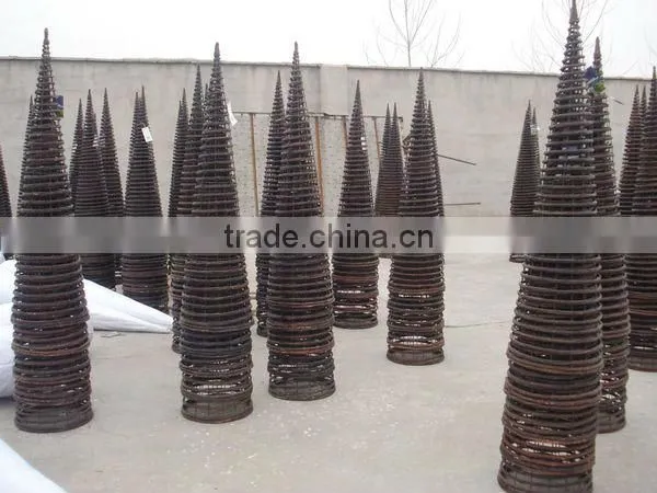 Wicker garden decoration --- flower stand & planter / garden house