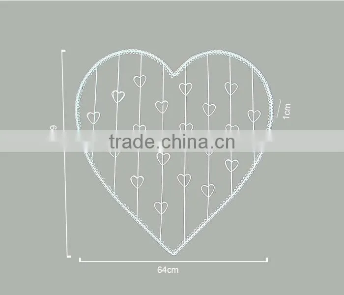 Large Jewelry Organizer Hanging Heart Shape Earring Holder
