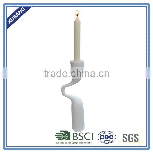 big sale handmade poly resin Unique tube candle holder