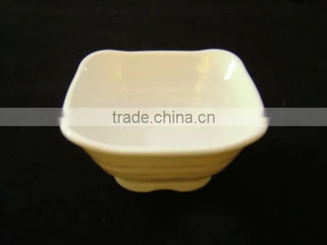 hotel white round melamine soup bowl