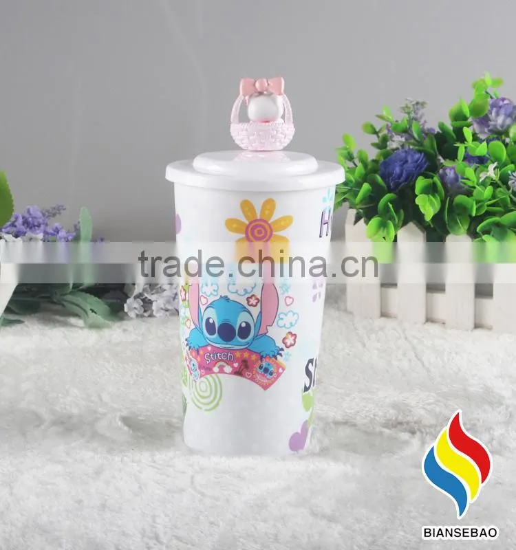BPA free pp plastic tumber with figurine topper