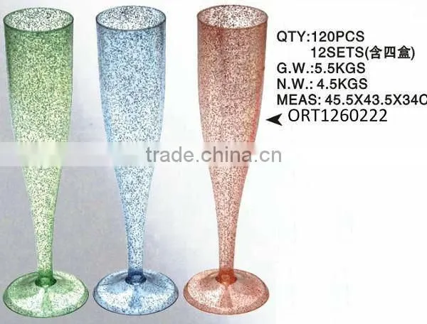 fancy design plastic goblet