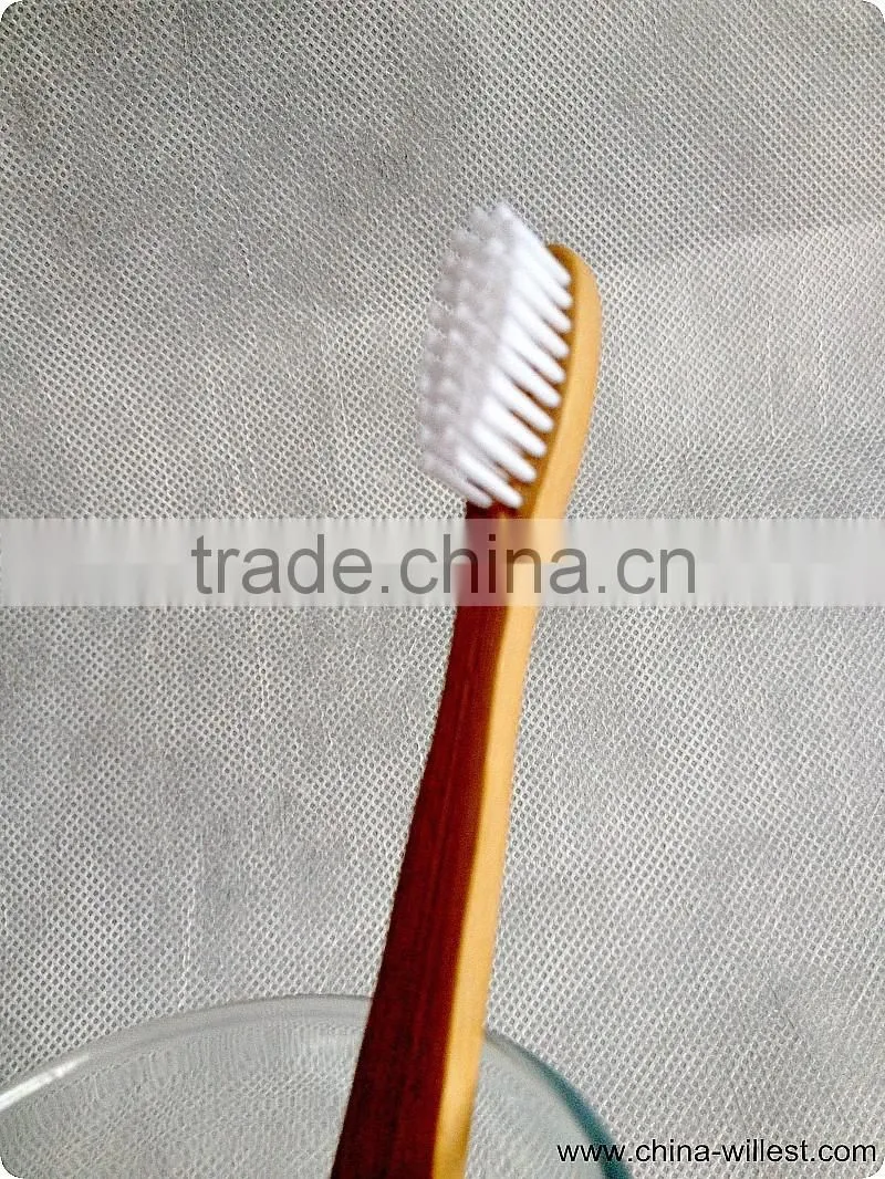 white color toothbrush, bamboo toothbrush