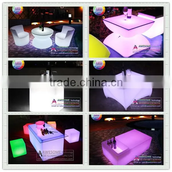 luxury night club illuminated led sofa set design